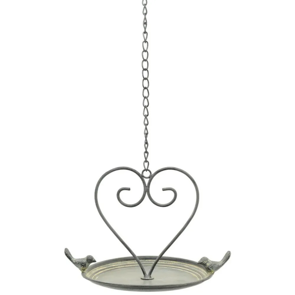 Wiszące poidełko z sercem i ptaszkami h53 cm * Exner GmbH Outlet