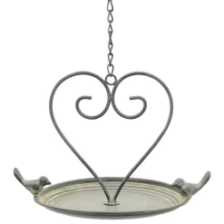 Wiszące poidełko z sercem i ptaszkami h53 cm * Exner GmbH Outlet