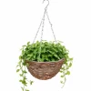 Wiszący kosz na kwiaty z wikliny 25 cm
