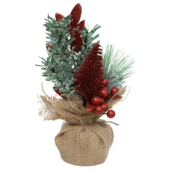 Świąteczne drzewko dekoracyjne 24cm czerwone * Atmosphera Best