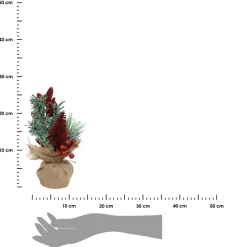 Świąteczne drzewko dekoracyjne 24cm czerwone * Atmosphera Best