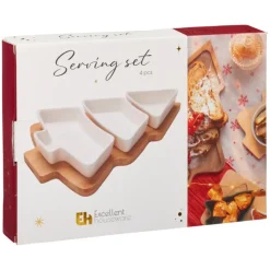 Świąteczny zestaw do serwowania przekąsek * Excellent Houseware Clearance