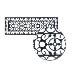 Wycieraczka gumowa w stylu wiktoriańskim 75x25cm