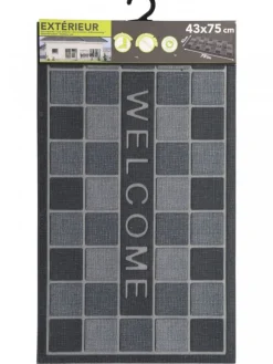 Wycieraczka gumowa Welcome szara 43x75 cm