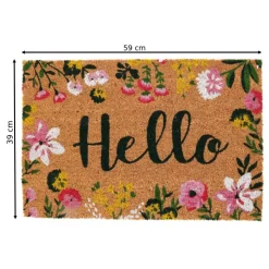 Wycieraczka kokosowa „Hello” 59x39 cm