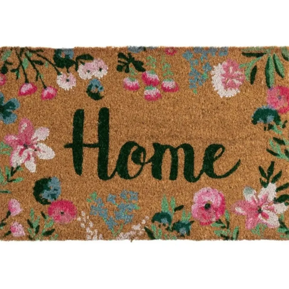 Wycieraczka kokosowa Home kwiatowa 60x40 cm
