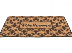 Wycieraczka kokosowa Welcome z designerskim wzorem 77 x 47 cm