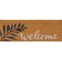 Wycieraczka kokosowa Welcome liść gałązka 75x25 cm