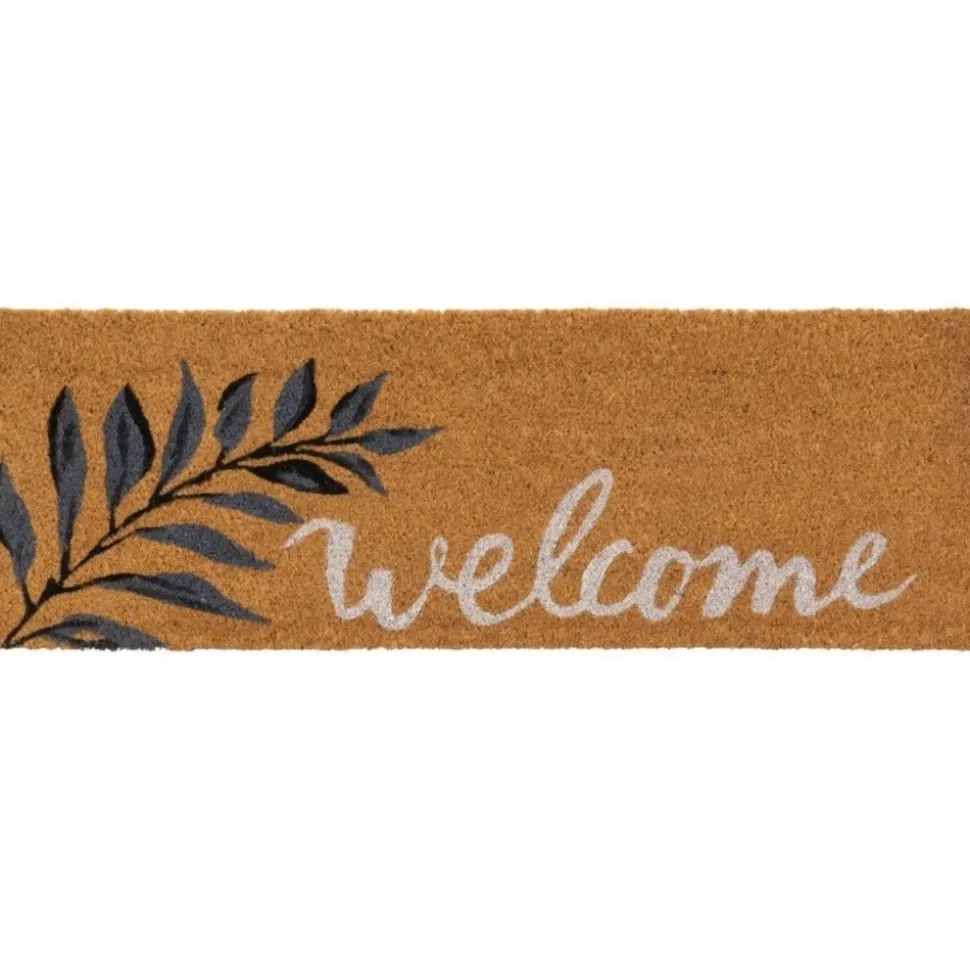 Wycieraczka kokosowa Welcome liść gałązka 75x25 cm
