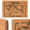 Wycieraczka kokosowa Welcome to our World mapa 60x40 cm