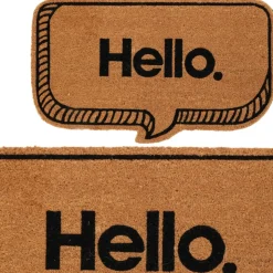 Wycieraczka z włókna kokosowego Hello