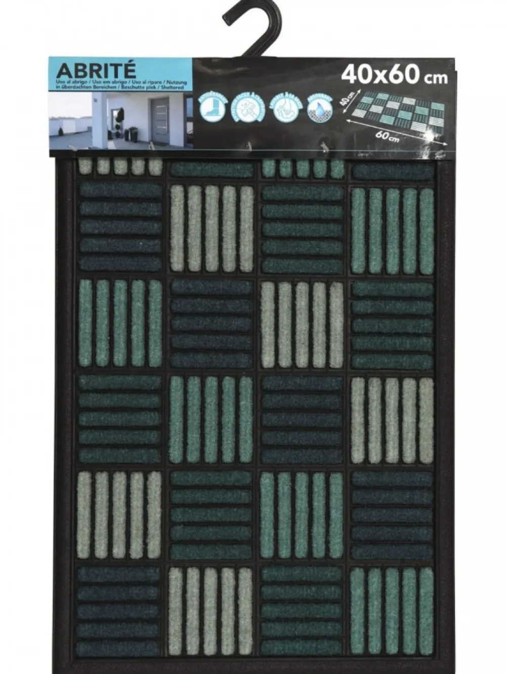 Wycieraczka CAROLL 40x60 cm turkusowa * LUANCE Sale