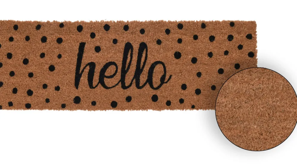 Wycieraczka kokosowa do butów Hello 75cm * H&S Decoration Outlet