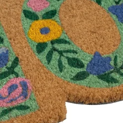 Wycieraczka kokosowa HOME kwiatowa 75x25 cm * HowHomely Online