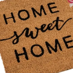 Wycieraczka kokosowa Home Sweet Home bukiet kwiatów 60x40 cm * HowHomely New