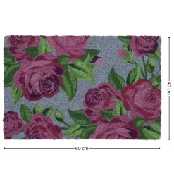 Wycieraczka z motywem kwiatowym 60x40 cm * Esschert Design New