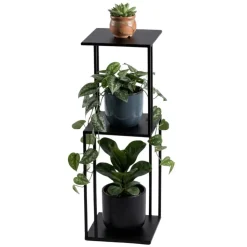 Wysoki kwietnik stojący na 3 doniczki 80 cm