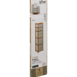 Wysoki 5-poziomowy regał 144 cm Tidy Box