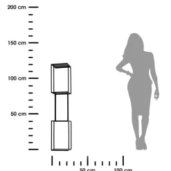 Wysoki kwietnik stojący na 4 doniczki 117 cm * HowHomely Best