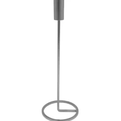 Wysoki świecznik w kolorze srebra 31 cm * H&S Decoration Best