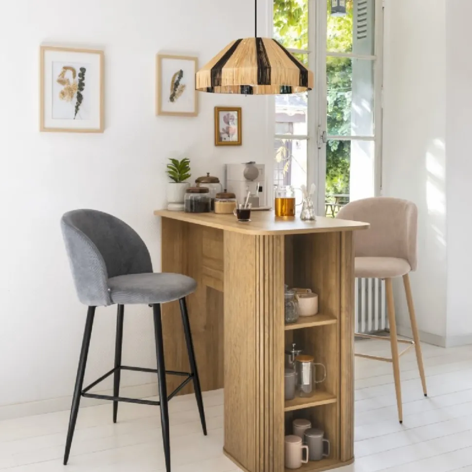 Wyspa kuchenna ze stołem Colva 120x60 cm