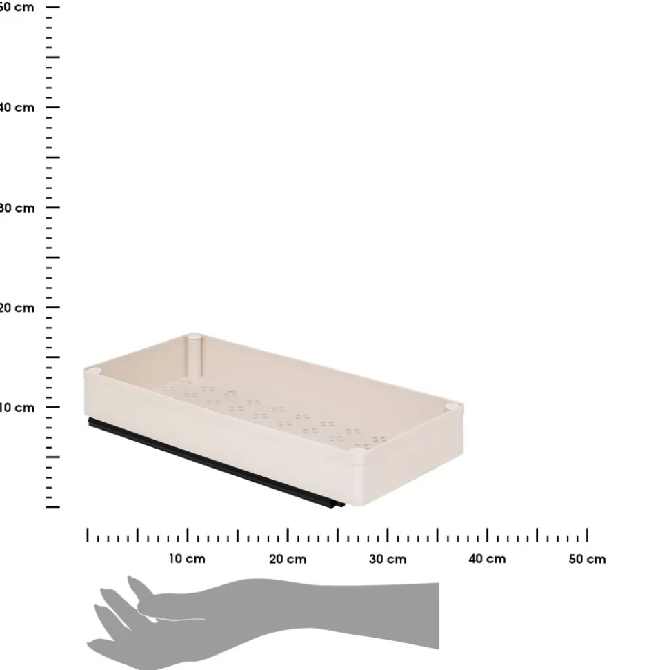 Wysuwany organizer do szafek 38,6x17,5 cm Stora beż