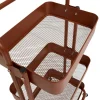 Wózek mobilny metalowy Trolley brązowy