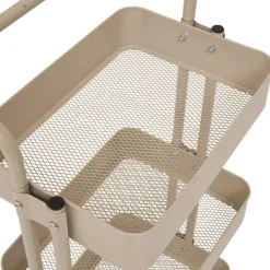 Wózek mobilny metalowy Trolley beżowy