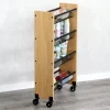 Wózek kuchenny wąski na kółkach 4 poziomy 45x17xh77 cm * Kesper Clearance