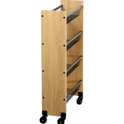 Wózek kuchenny wąski na kółkach 4 poziomy 45x17xh77 cm * Kesper Clearance
