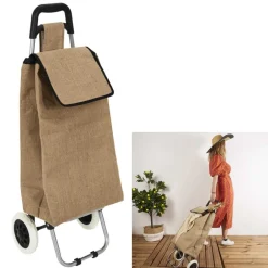 Wózek zakupowy ECO ROLL torba z juty na zakupy * HowHomely Outlet