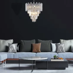 Żyrandol kryształowy MADISON chrom 9xE14