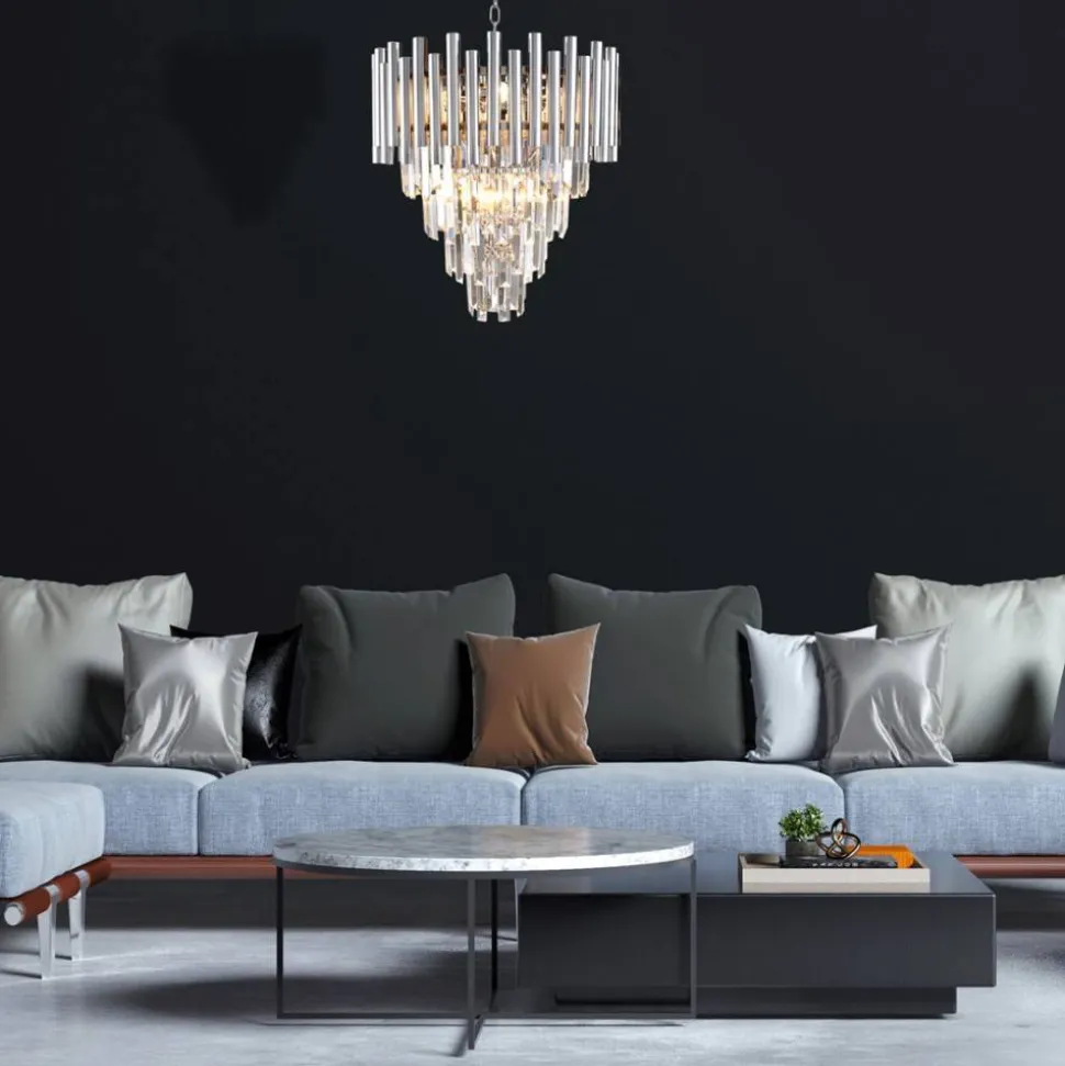 Żyrandol kryształowy MADISON chrom 9xE14