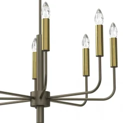 Żyrandol AKASYA Złoty 8xE14 * Luminex Outlet