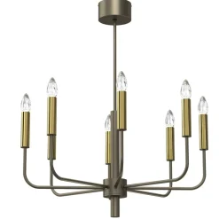 Żyrandol AKASYA Złoty 8xE14 * Luminex Outlet