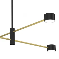 Żyrandol CROSS Złoty 4xGX53 * Eko-light Online