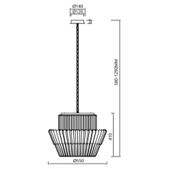 Żyrandol DONNA Złoty Szklane Kryształy 12xE14 55cm * Eko-light Best