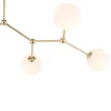 Żyrandol FAIRY Złoty Szklane Klosze 6xG9 * TK Lighting Best