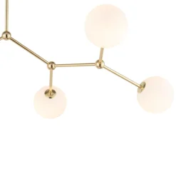 Żyrandol FAIRY Złoty Szklane Klosze 6xG9 * TK Lighting Best