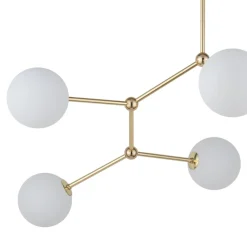 Żyrandol FAIRY Złoty Szklane Klosze 6xG9 * TK Lighting Best