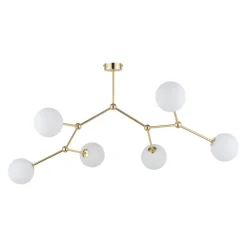 Żyrandol FAIRY Złoty Szklane Klosze 6xG9 * TK Lighting Best