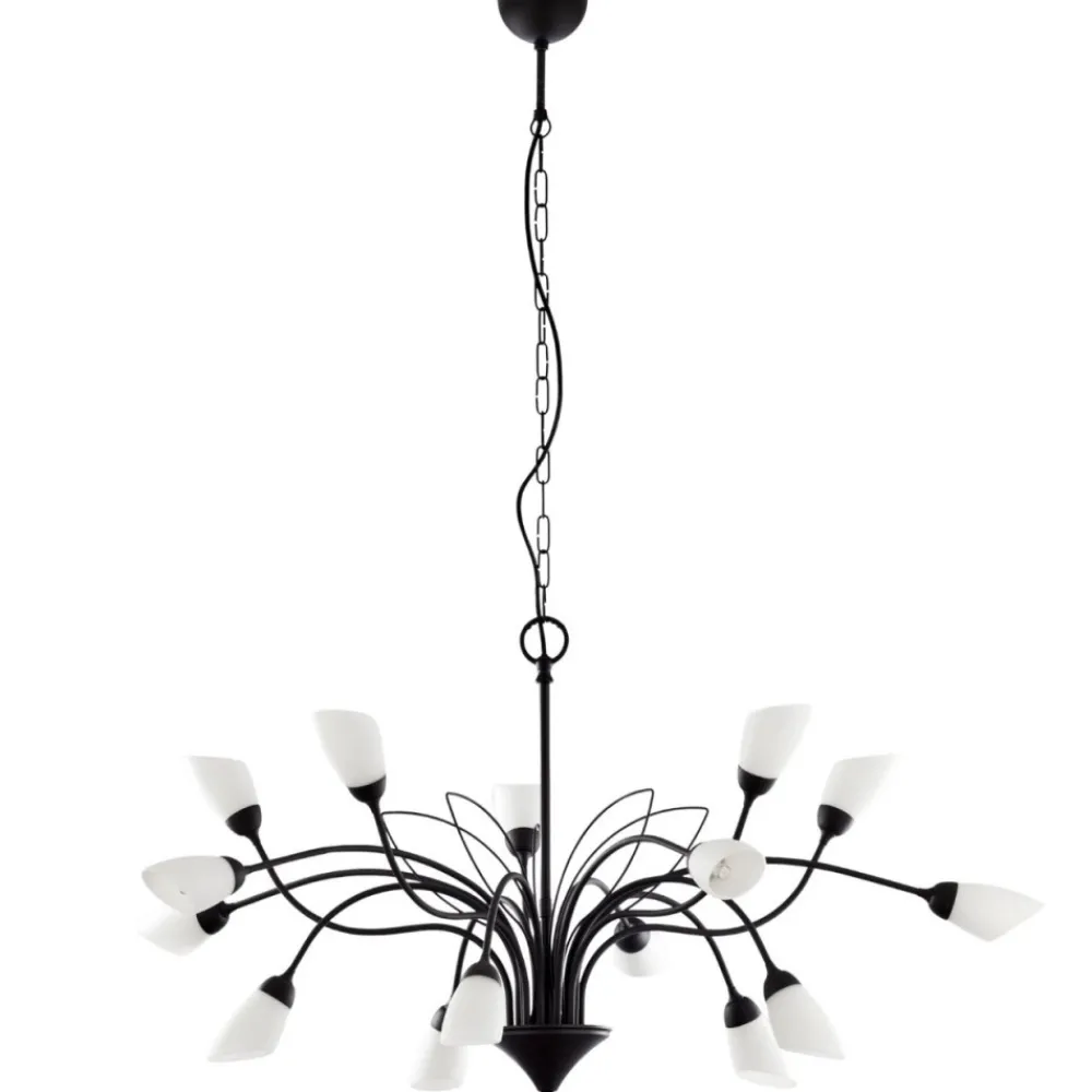 Żyrandol GLORIOSA czarny mat 15xG9 * Jupiter