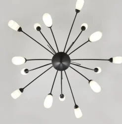 Żyrandol GLORIOSA czarny mat 15xG9 * Jupiter