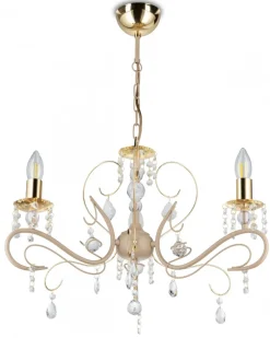 Żyrandol Kayen Beżowy 3xE14 51 cm * HowHomely Sale