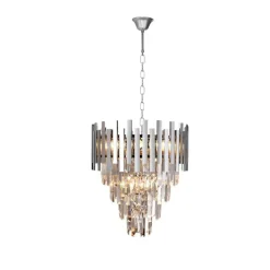 Żyrandol kryształowy ASPEN CHROME 9xE14 * Eko-light Discount