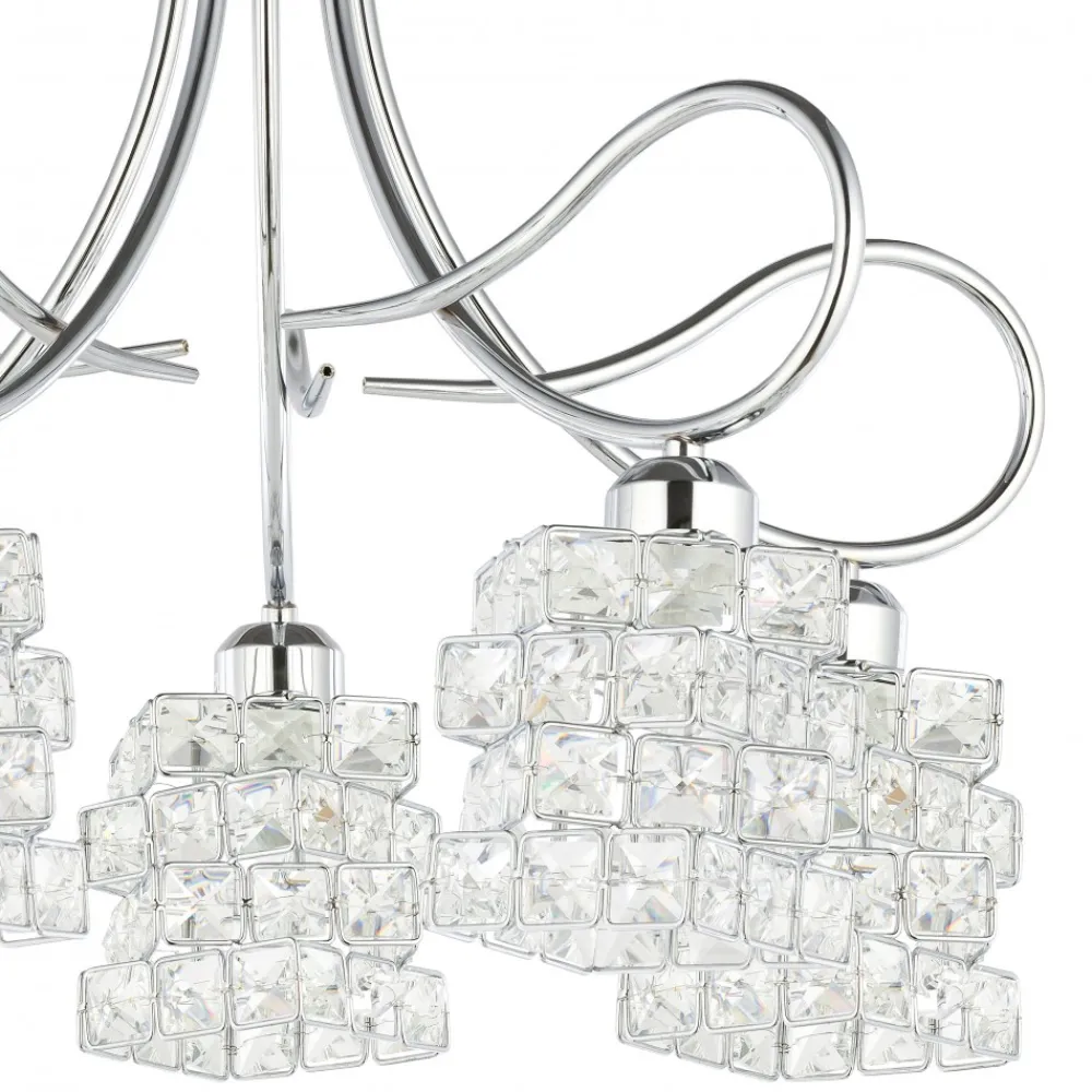 Żyrandol kryształowy Crystal IV 5xE27 * HowHomely Clearance