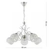 Żyrandol kryształowy wiszący Crystal III 5xE27 * HowHomely Discount