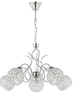 Żyrandol kryształowy wiszący Crystal III 5xE27 * HowHomely Discount