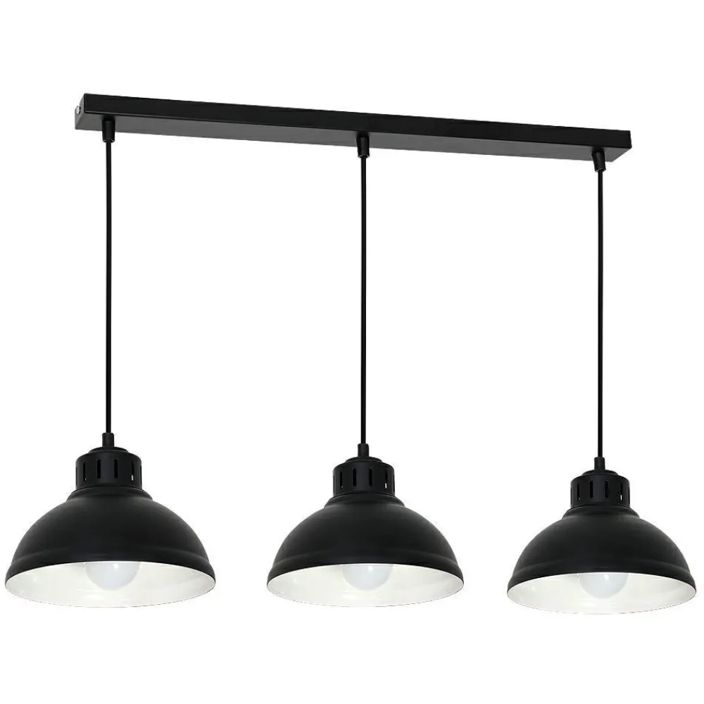 Żyrandol lampa industrialna Sven czarna * Luminex Hot