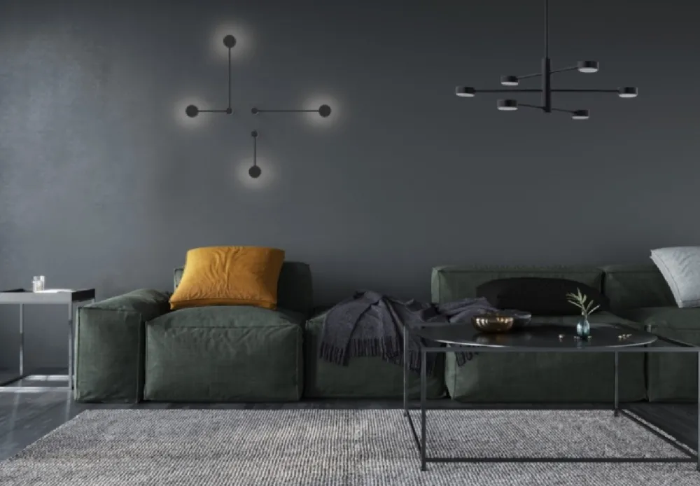 Żyrandol ORBIT Czarny 6xGX53 * Nowodvorski New